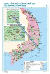 Bản đồ Cuộc tổng tiến công và nổi dậy tết Mậu Thân 1968
